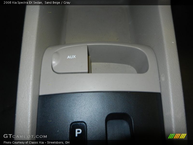 Sand Beige / Gray 2008 Kia Spectra EX Sedan
