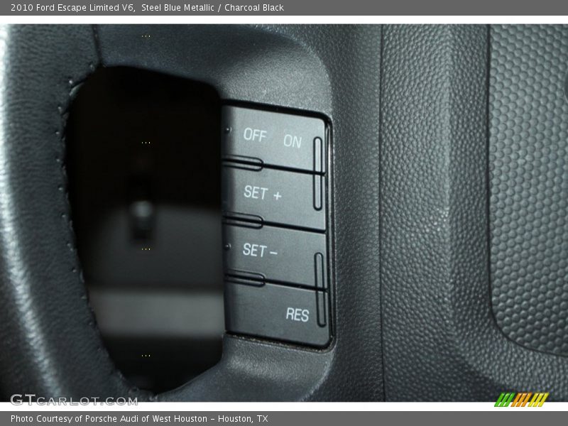 Steel Blue Metallic / Charcoal Black 2010 Ford Escape Limited V6