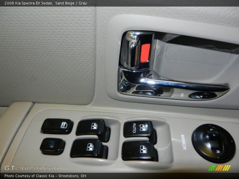 Sand Beige / Gray 2008 Kia Spectra EX Sedan