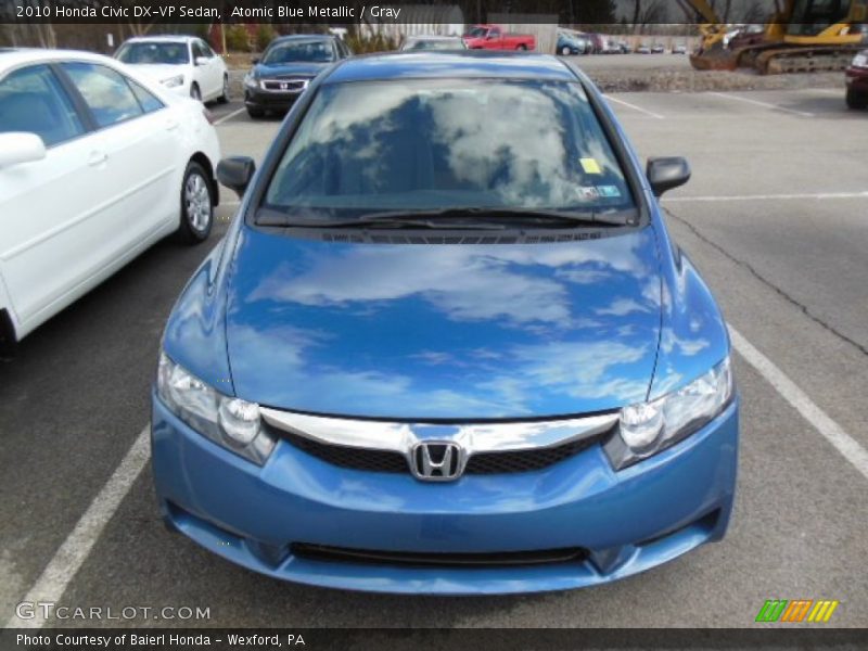 Atomic Blue Metallic / Gray 2010 Honda Civic DX-VP Sedan