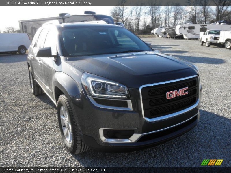 Cyber Gray Metallic / Ebony 2013 GMC Acadia SLE