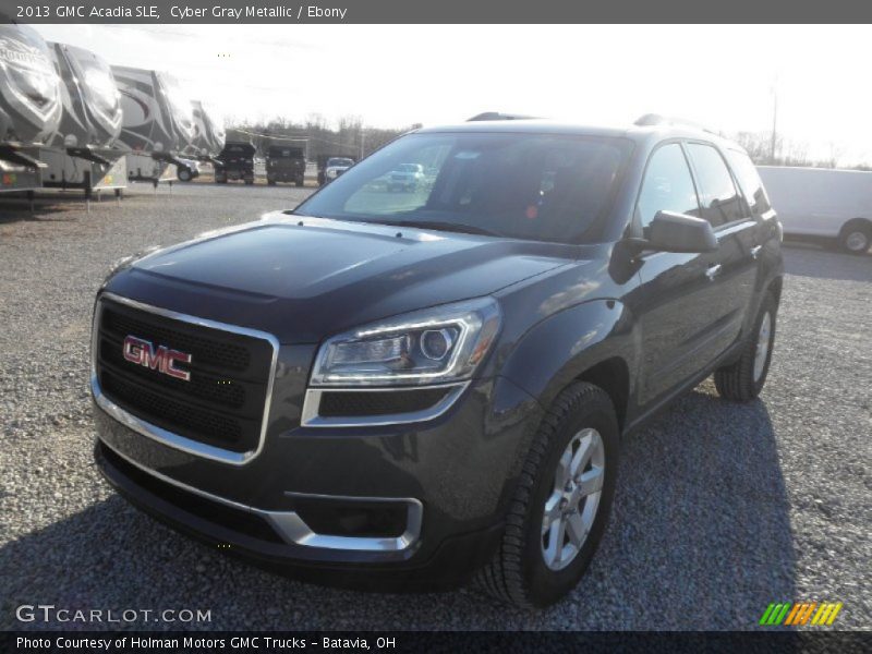 Cyber Gray Metallic / Ebony 2013 GMC Acadia SLE