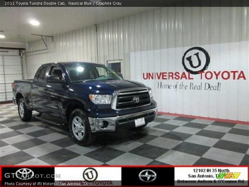 Nautical Blue / Graphite Gray 2011 Toyota Tundra Double Cab