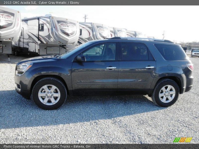 Cyber Gray Metallic / Ebony 2013 GMC Acadia SLE