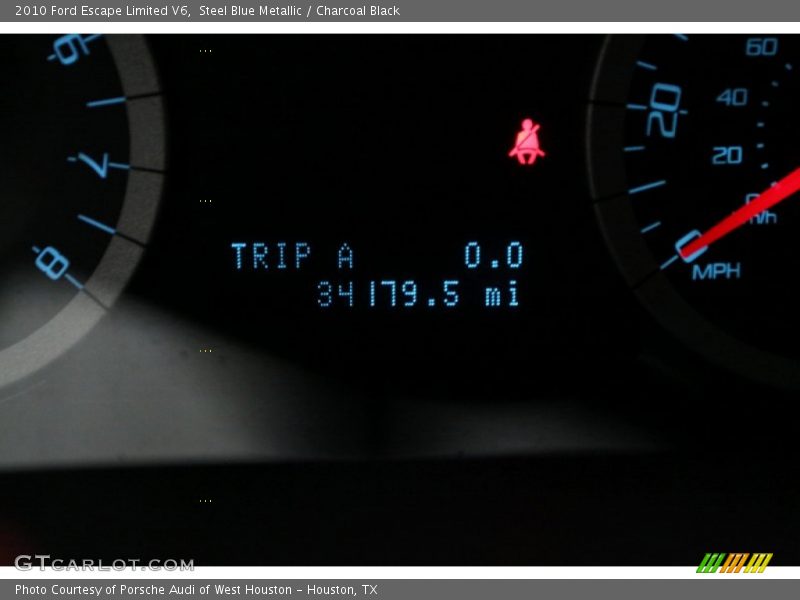 Steel Blue Metallic / Charcoal Black 2010 Ford Escape Limited V6