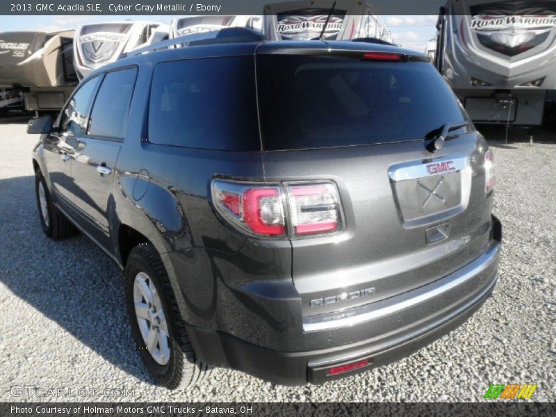 Cyber Gray Metallic / Ebony 2013 GMC Acadia SLE