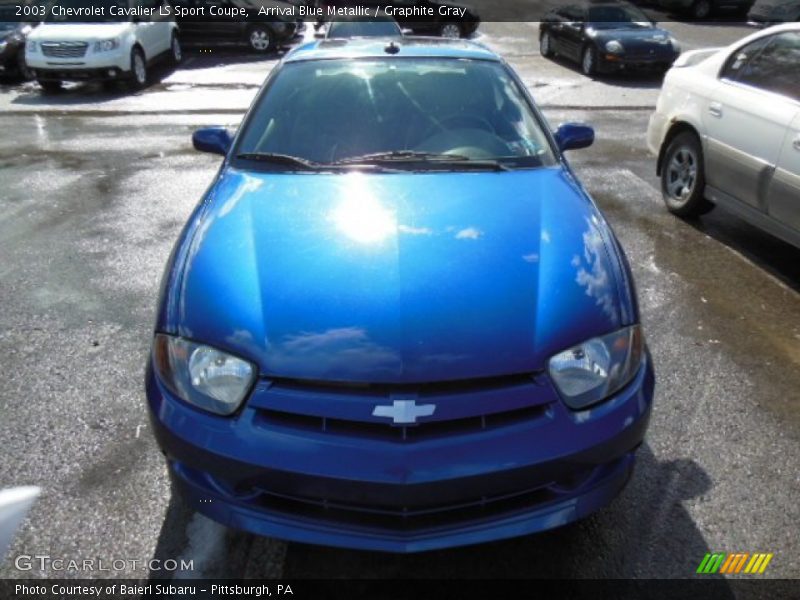 Arrival Blue Metallic / Graphite Gray 2003 Chevrolet Cavalier LS Sport Coupe
