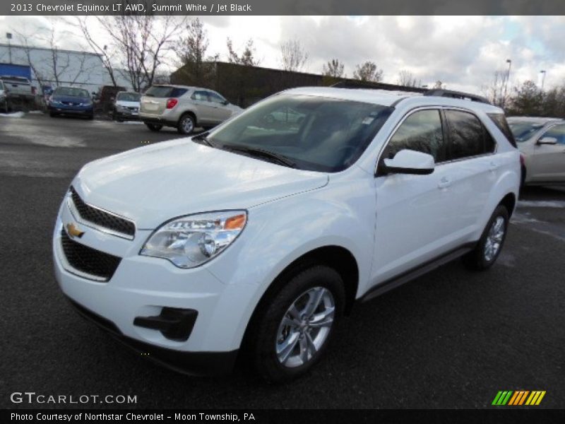 Summit White / Jet Black 2013 Chevrolet Equinox LT AWD