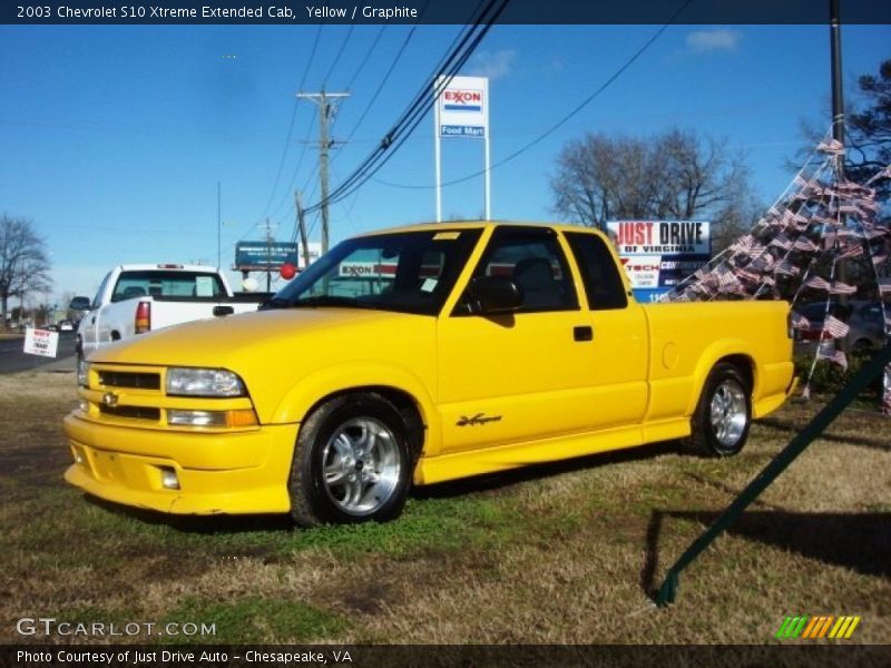 Yellow / Graphite 2003 Chevrolet S10 Xtreme Extended Cab