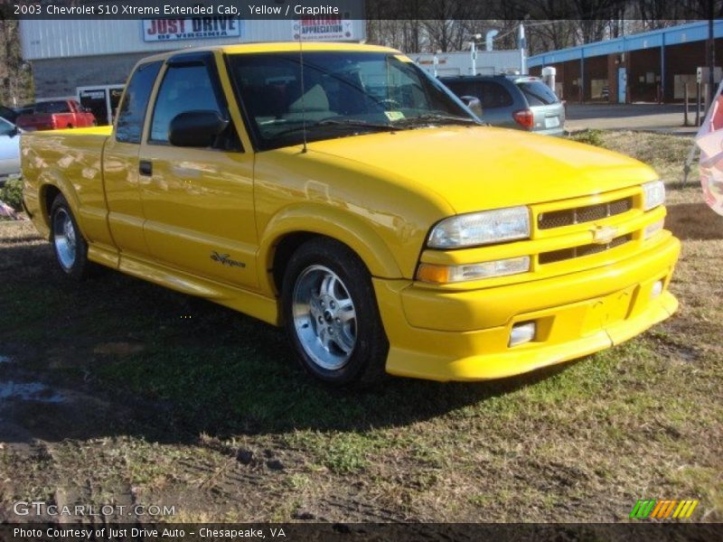 Yellow / Graphite 2003 Chevrolet S10 Xtreme Extended Cab