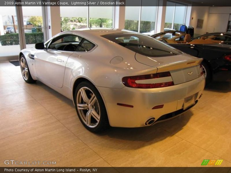 Lightning Silver / Obsidian Black 2009 Aston Martin V8 Vantage Coupe