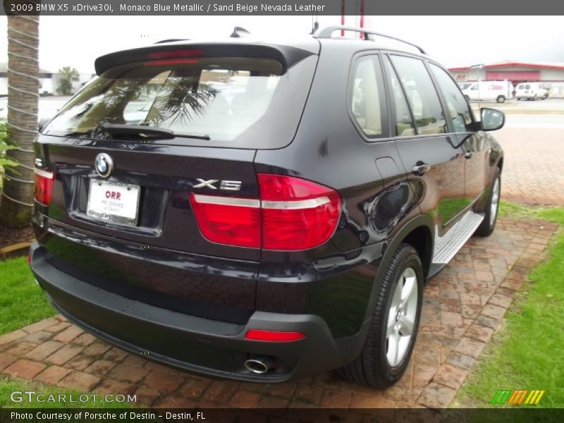 Monaco Blue Metallic / Sand Beige Nevada Leather 2009 BMW X5 xDrive30i