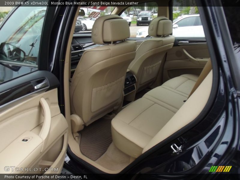 Monaco Blue Metallic / Sand Beige Nevada Leather 2009 BMW X5 xDrive30i
