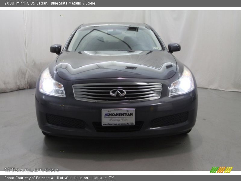 Blue Slate Metallic / Stone 2008 Infiniti G 35 Sedan