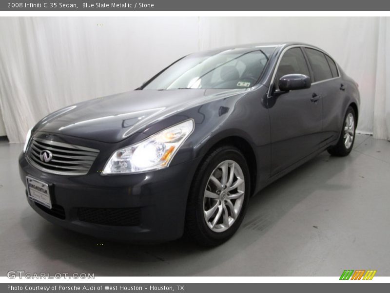Blue Slate Metallic / Stone 2008 Infiniti G 35 Sedan