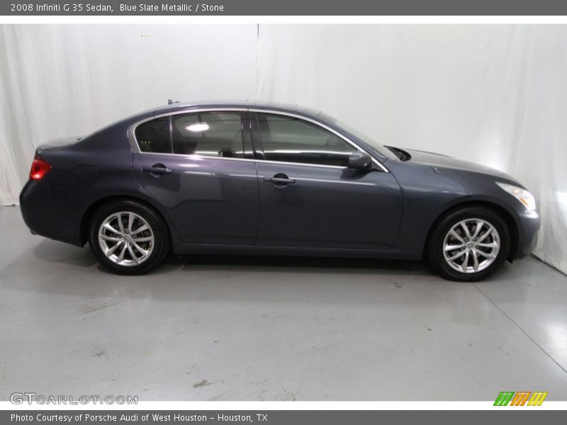 Blue Slate Metallic / Stone 2008 Infiniti G 35 Sedan