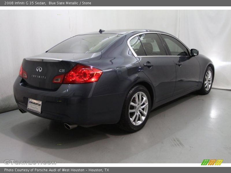 Blue Slate Metallic / Stone 2008 Infiniti G 35 Sedan