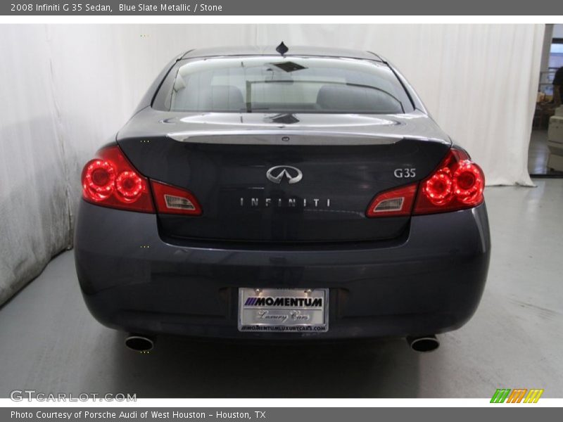 Blue Slate Metallic / Stone 2008 Infiniti G 35 Sedan