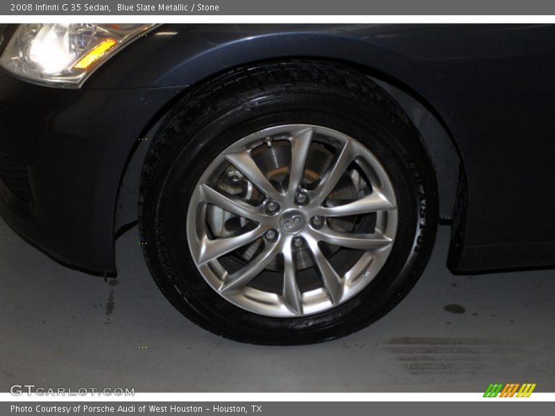 Blue Slate Metallic / Stone 2008 Infiniti G 35 Sedan