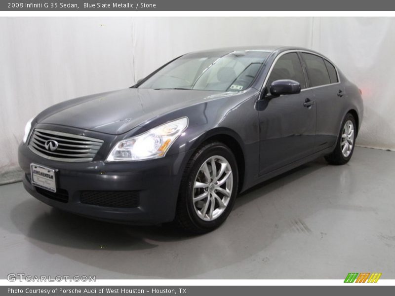 Blue Slate Metallic / Stone 2008 Infiniti G 35 Sedan