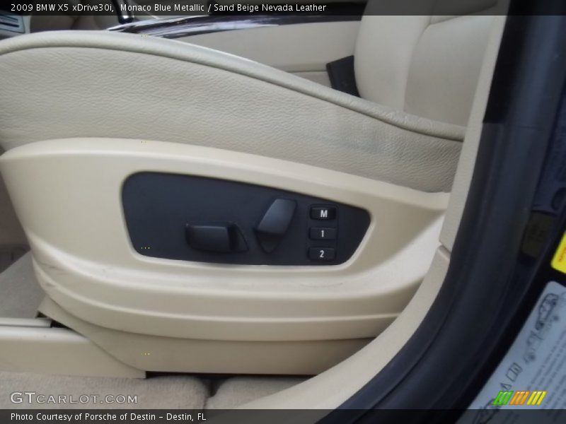 Monaco Blue Metallic / Sand Beige Nevada Leather 2009 BMW X5 xDrive30i