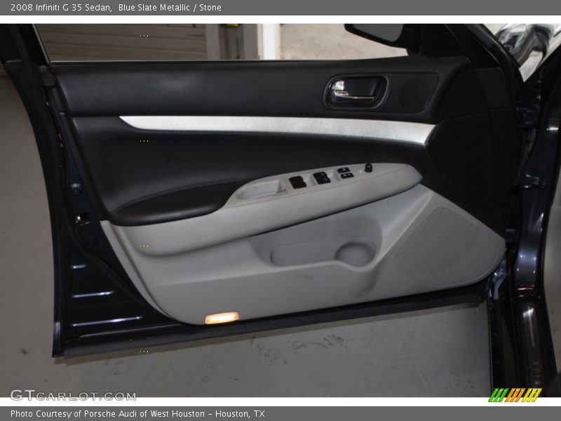Blue Slate Metallic / Stone 2008 Infiniti G 35 Sedan