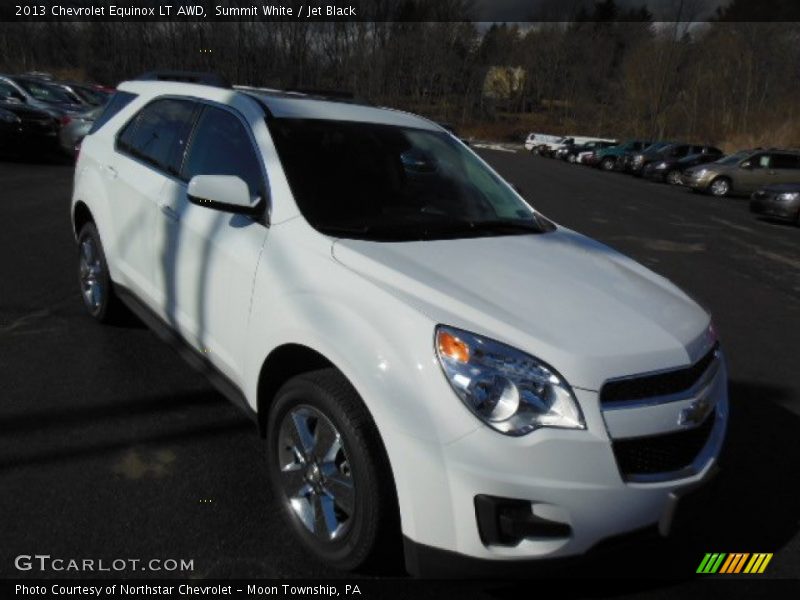 Summit White / Jet Black 2013 Chevrolet Equinox LT AWD