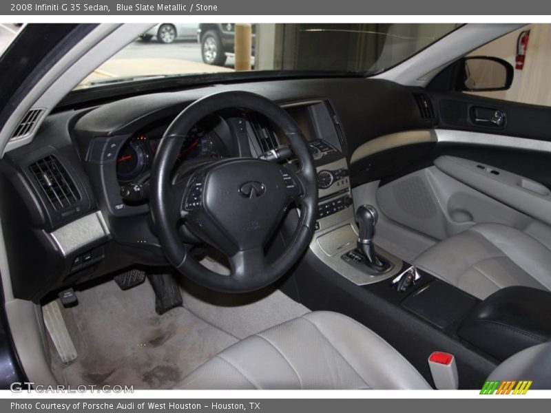 Blue Slate Metallic / Stone 2008 Infiniti G 35 Sedan