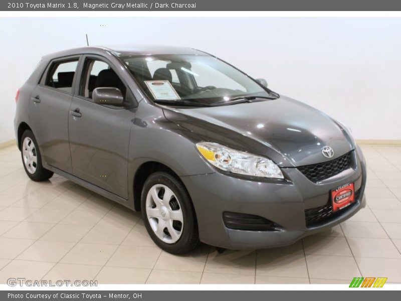 Magnetic Gray Metallic / Dark Charcoal 2010 Toyota Matrix 1.8