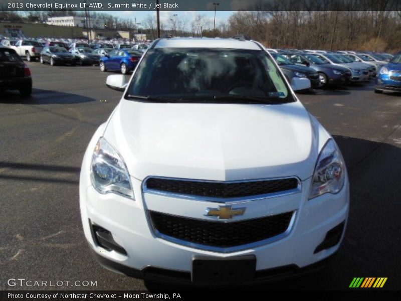Summit White / Jet Black 2013 Chevrolet Equinox LT AWD