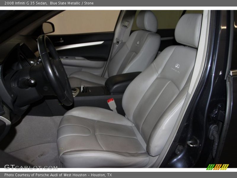 Blue Slate Metallic / Stone 2008 Infiniti G 35 Sedan