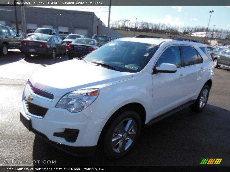 Summit White / Jet Black 2013 Chevrolet Equinox LT AWD