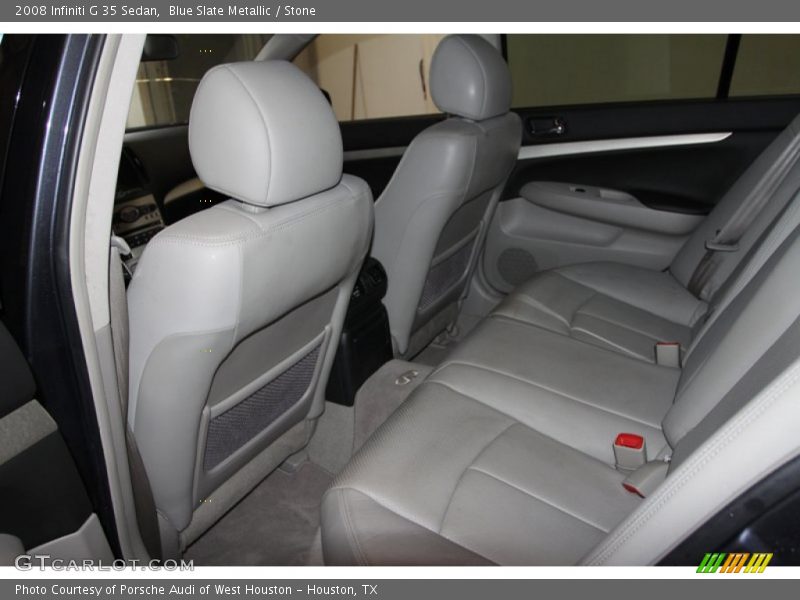 Blue Slate Metallic / Stone 2008 Infiniti G 35 Sedan