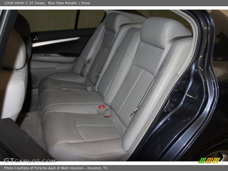 Blue Slate Metallic / Stone 2008 Infiniti G 35 Sedan