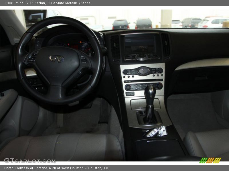 Blue Slate Metallic / Stone 2008 Infiniti G 35 Sedan
