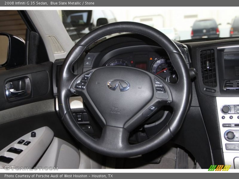 Blue Slate Metallic / Stone 2008 Infiniti G 35 Sedan