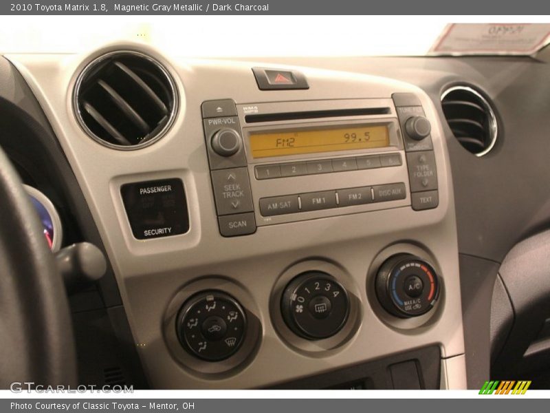 Magnetic Gray Metallic / Dark Charcoal 2010 Toyota Matrix 1.8