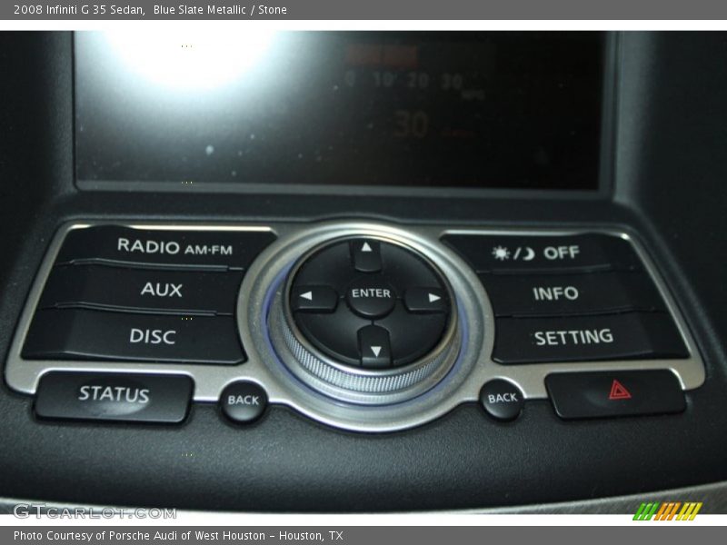 Blue Slate Metallic / Stone 2008 Infiniti G 35 Sedan