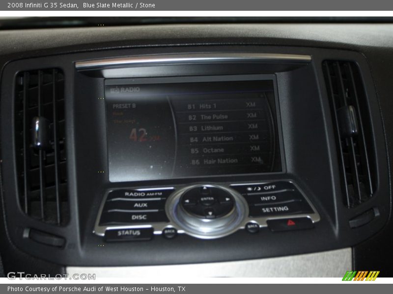 Blue Slate Metallic / Stone 2008 Infiniti G 35 Sedan
