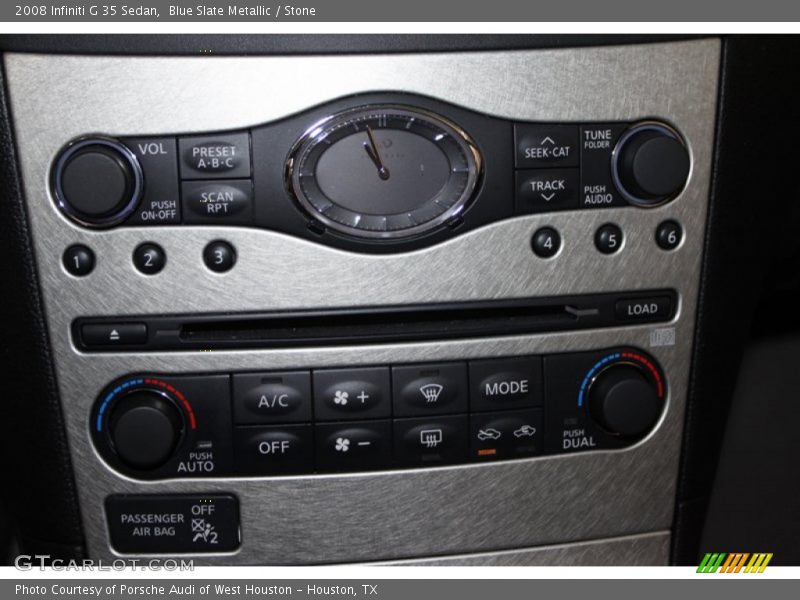 Blue Slate Metallic / Stone 2008 Infiniti G 35 Sedan