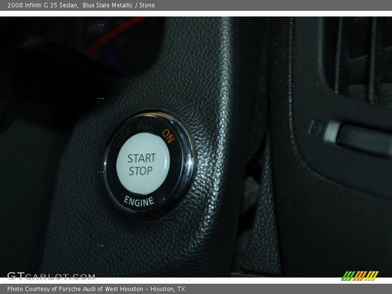 Blue Slate Metallic / Stone 2008 Infiniti G 35 Sedan
