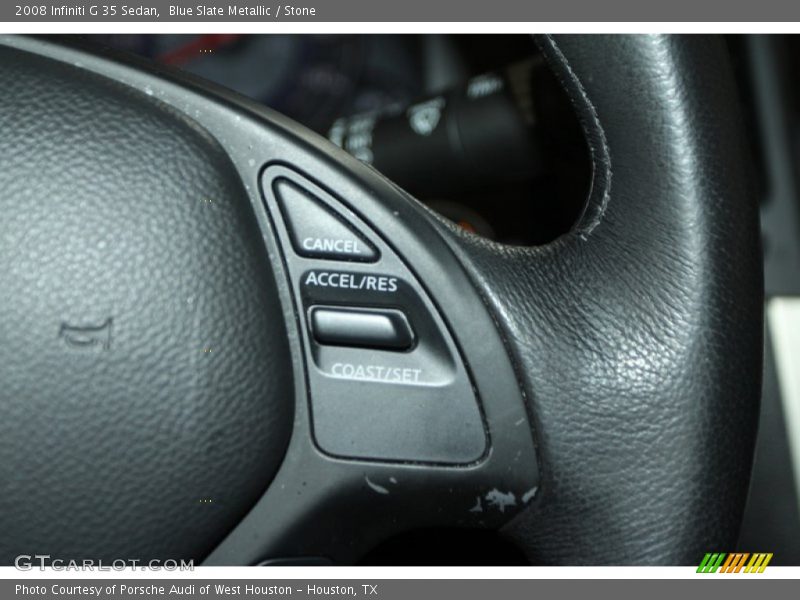 Blue Slate Metallic / Stone 2008 Infiniti G 35 Sedan