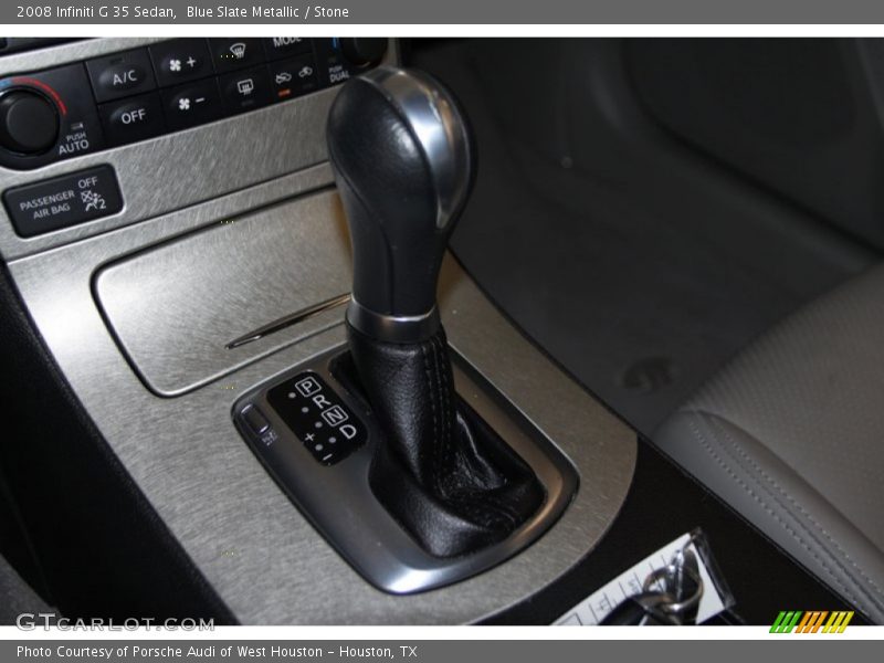 Blue Slate Metallic / Stone 2008 Infiniti G 35 Sedan