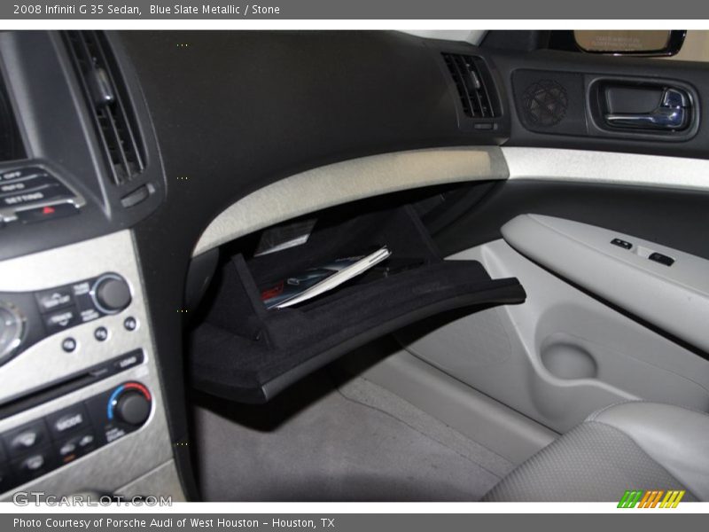 Blue Slate Metallic / Stone 2008 Infiniti G 35 Sedan