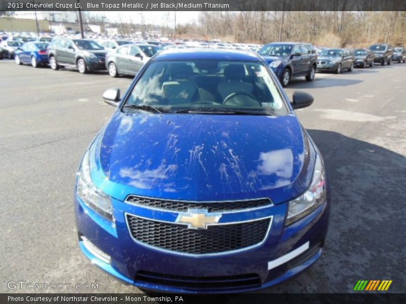 Blue Topaz Metallic / Jet Black/Medium Titanium 2013 Chevrolet Cruze LS