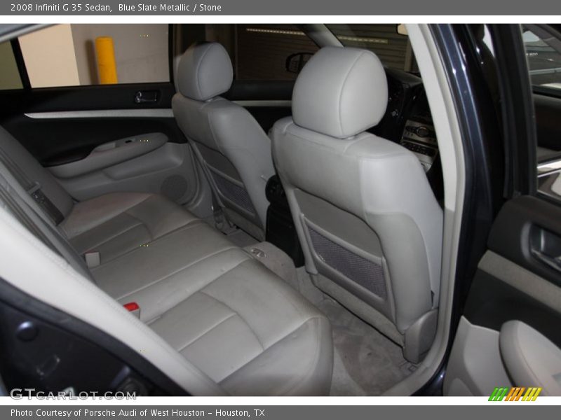 Blue Slate Metallic / Stone 2008 Infiniti G 35 Sedan
