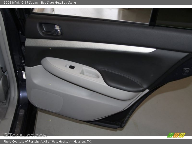 Blue Slate Metallic / Stone 2008 Infiniti G 35 Sedan