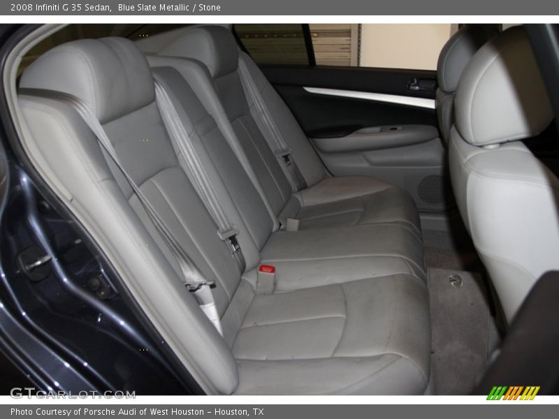 Blue Slate Metallic / Stone 2008 Infiniti G 35 Sedan