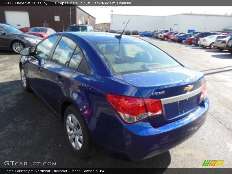 Blue Topaz Metallic / Jet Black/Medium Titanium 2013 Chevrolet Cruze LS