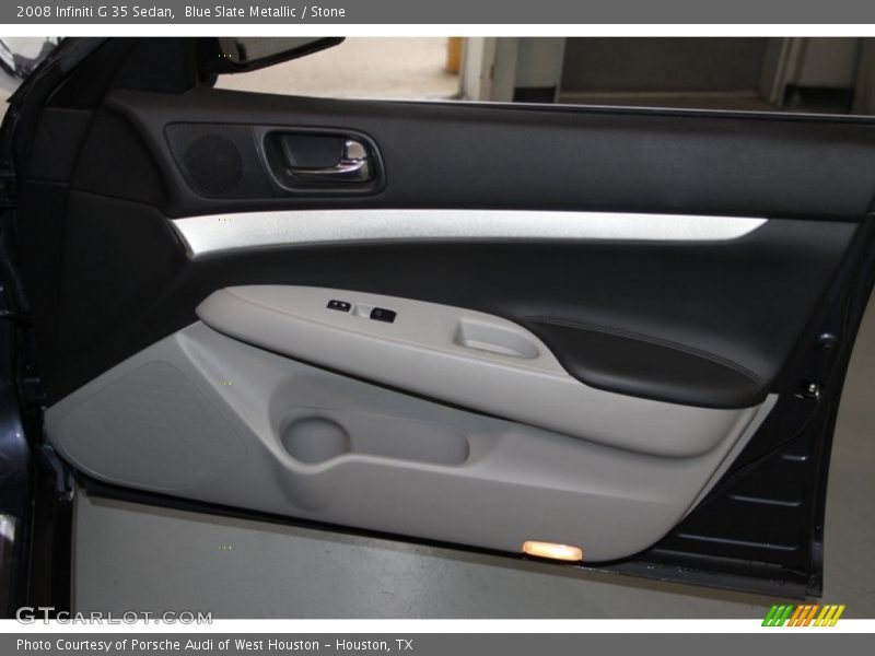 Blue Slate Metallic / Stone 2008 Infiniti G 35 Sedan